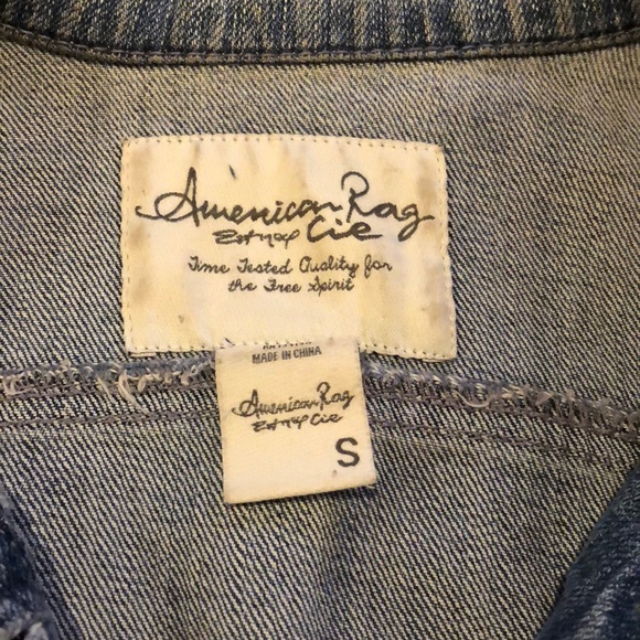American Rag Distressed Jean Jacket - Picture 3 of 3